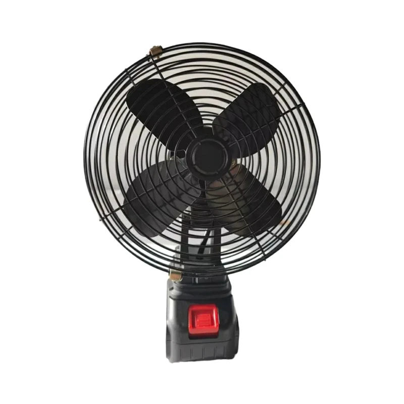 پنکه فلزی شارژی با باتری 48V مدل Lithium Electric Fan | بدنه مقاوم فلزی و پرتاب باد قوی